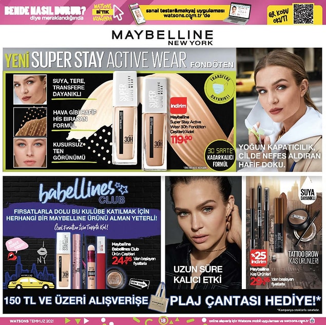 Maybelline New York ürünleri;