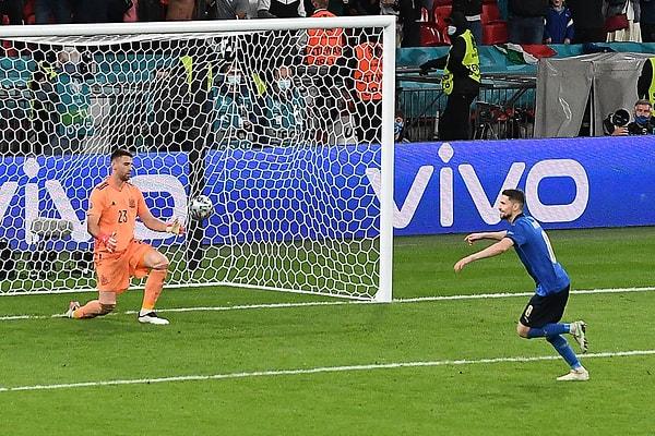 Wembley Stadı'nın ev sahipliği yaptığı dev mücadeleyi penaltı atışları sonucu 4-2 kazanan İtalya Avrupa Futbol Şampiyonası'nda finale yükselen ilk takım oldu.