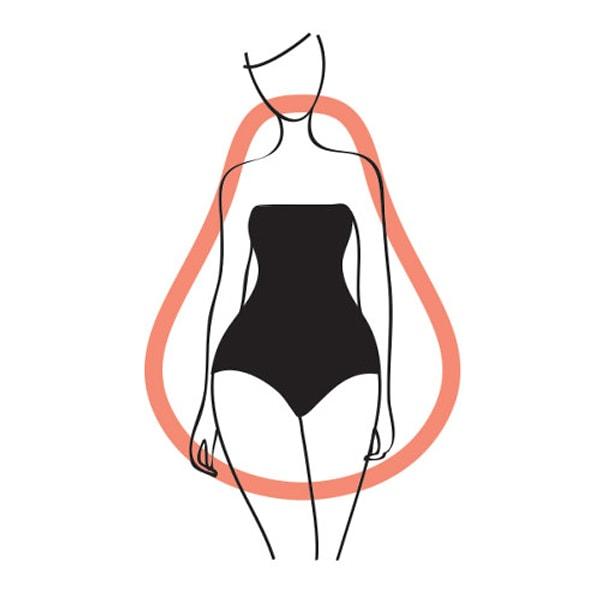 2. Armut vücut tipine sahipseniz yani kalçalarınız, vücudunuzun üst kısmınıza oranla daha genişse, dikkati bedeninizin üst kısmına çekmeniz doğru olacaktır.