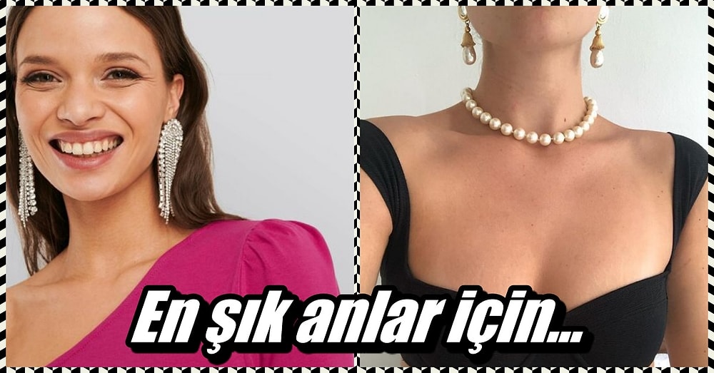 Zarif Bir Elbiseyle Kullanabilecek Şık Takı Modelleri