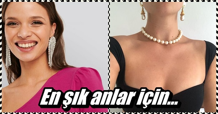 Zarif Bir Elbiseyle Kullanabilecek Şık Takı Modelleri