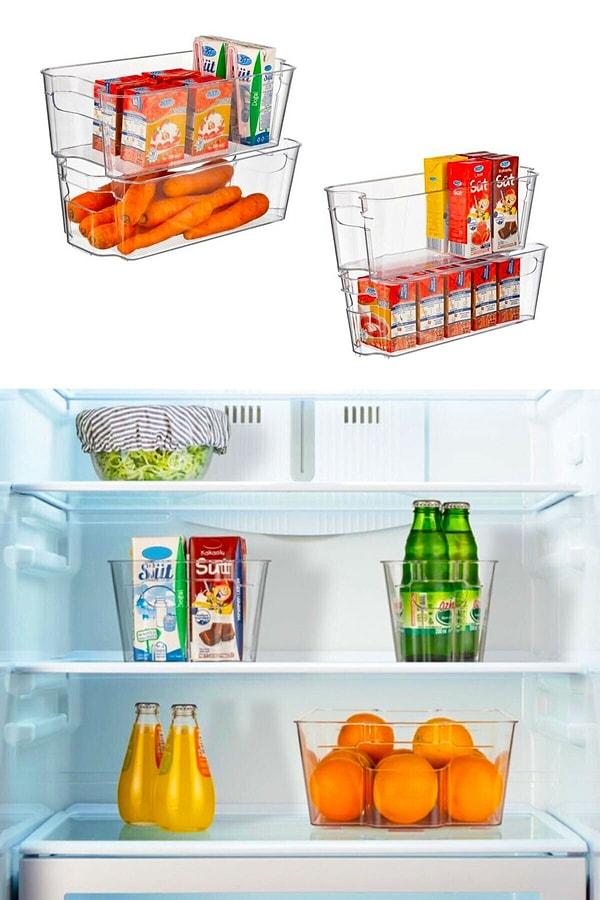 10. Dolap veya buzdolabı organizeri...
