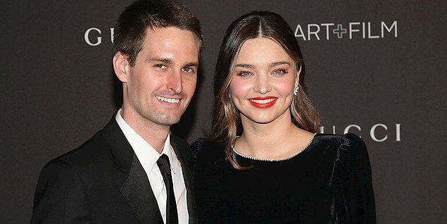 Gel zaman git zaman Miranda, Snapchat'in sahibi Evan Spiegel ile evlendi,