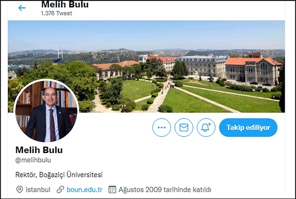 Bulu, görevden alınmasının üzerinden neredeyse 24 saat geçmesine rağmen Twitter Bio'sundaki 'Boğaziçi Rektörü' ifadesini kaldırmamıştı. 👇