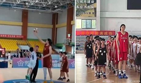 2 Metre 26 Santim Boyu ile Akranlarına Oldukça Zor Anlar Yaşatan 14 Yaşındaki Basketbolcu