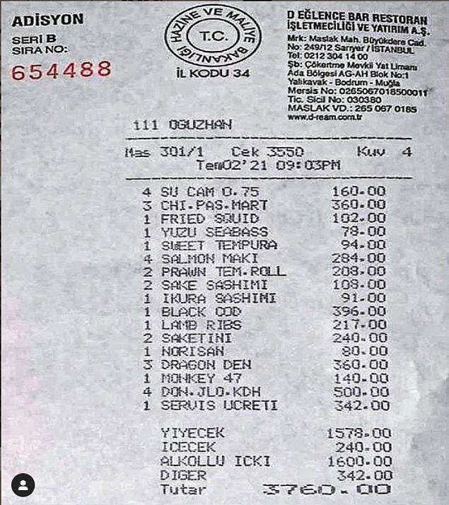 Sahilde suşi keyfi yapanların adisyonu da Zuma Bodrum'dan gelsin. Servis ücretini görmemek mümkün değil tabii ki.