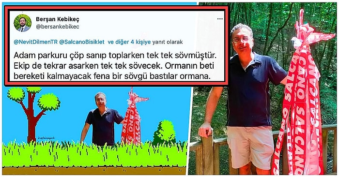 Çöp Diye Bisiklet Parkuru Şeritlerini Toplayan Sosyal Medya Kullanıcısı Goygoycuların Diline Düştü