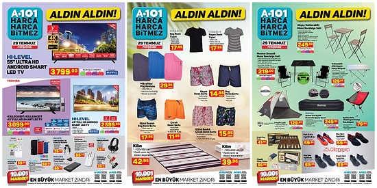 29 Temmuz 2021 A101 Aldın Aldın Kataloğu
