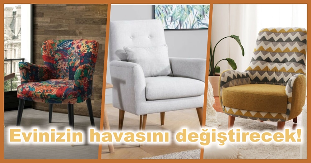Evinde Ufak Değişiklikler Yapmak İsteyenlere Birbirinden Renkli Berjer Koltuklar