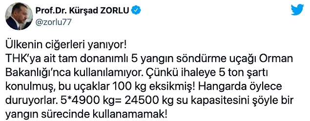 100 Litre Farkın Bedelini mi Ödüyoruz? İşte THK'nın Yangın Söndürme Uçağı İhalesine Girememe Sebebi