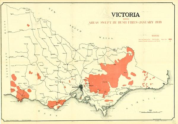 1939 Kara Cuma Yangını, Avusturalya