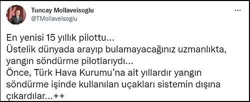 Bir Gazeteci Skandalı Bu türlü Anlattı: 'Yangın Söndürme İşi 2019'da Özelleştirildi, THK Devre Dışı Bırakıldı'