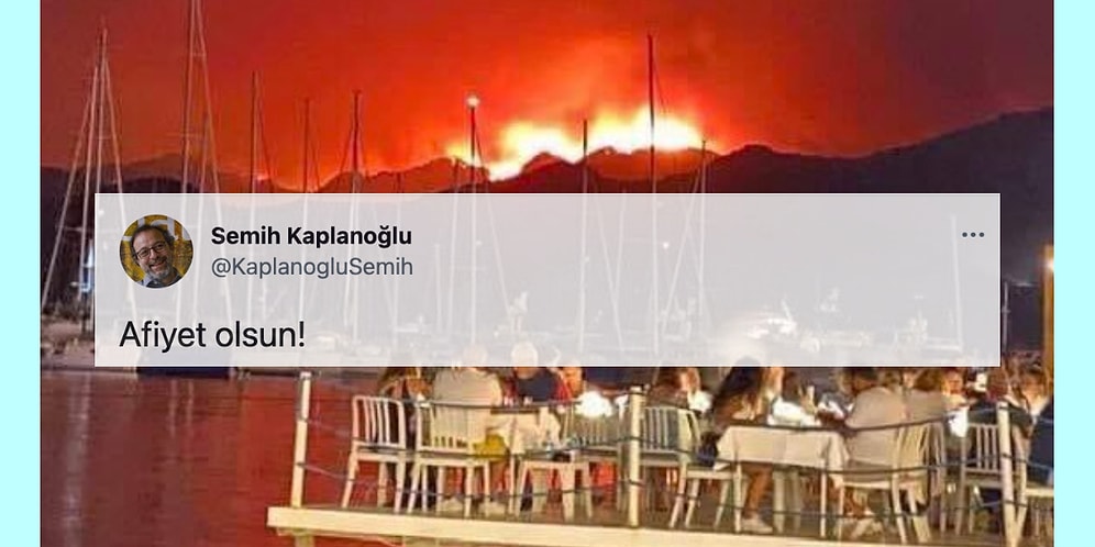 Yönetmen Semih Kaplanoğlu'nun Yangın Esnasında Yemek Yiyen İnsanları Gösterdiği Paylaşımı Tartışma Yarattı