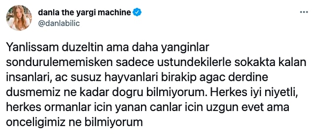 Sosyal medya fenomeni Danla Bilic, fidan bağışlayanları inceden eleştirdi ve tartışmanın ateşini fitilledi: