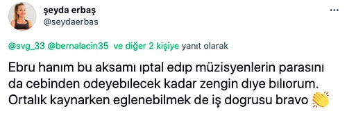 Berna Laçin'in Ebru Gündeş'in Söylediği Müziğe Reaksiyon Göstermesi Gülben Ergen'le Ortasında Tansiyonu Artırdı