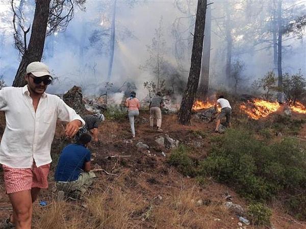 Muğla'nın Seydikemer İlçesinde Orman Yangını