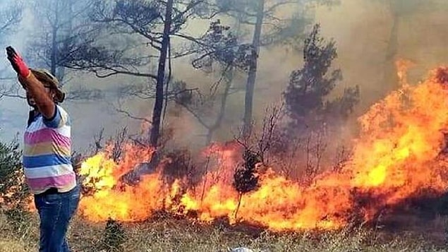 Muğla'nın Menteşe İlçesinde de Yangın Çıktı