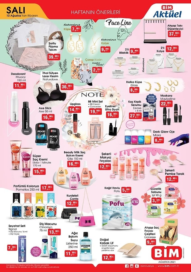 Bu hafta BİM'de Eeose 8 ml Kaş Kirpik Serumu 27,90 TL.