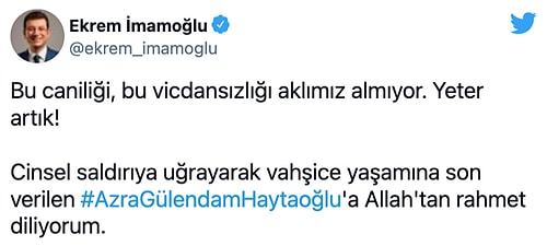 Felaketle Yatıp Vahşetle Kalkıyoruz... Azra Haytaoğlu'nun Katledilmesine 'Yeter' Diye Haykıran Beşerler