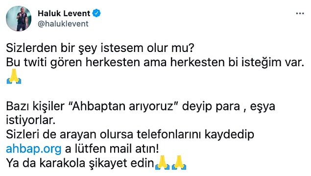 Ayrıca ülkece yaşadığımız bu korkunç durumda bile maalesef kendine pay çıkaran dolandırıcılar var. Unutmayalım: