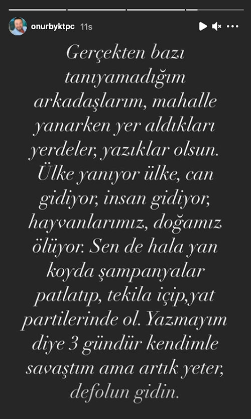 Oyuncu Tolga Güleç, Türkiye'nin Dört Bir Yanı Yanarken Can Yaman'ın Çıplak Fotoğraflar Paylaşmasına İsyan Etti