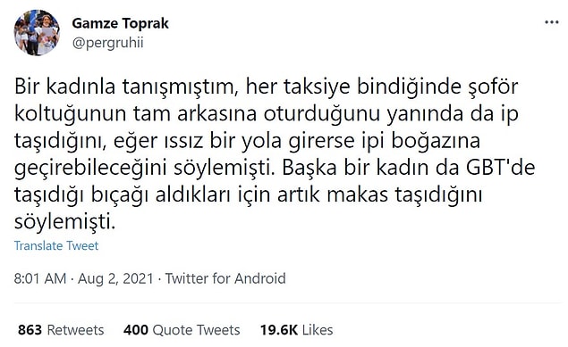 Kimilerine göre çok abartılı ve korkutucu gelebilir; ancak asıl korkutucu olan kadınların bu noktaya gelmiş olması.