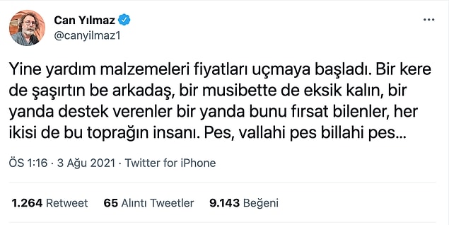 Senarist Can Yılmaz da bu durumdan şikayetçi.