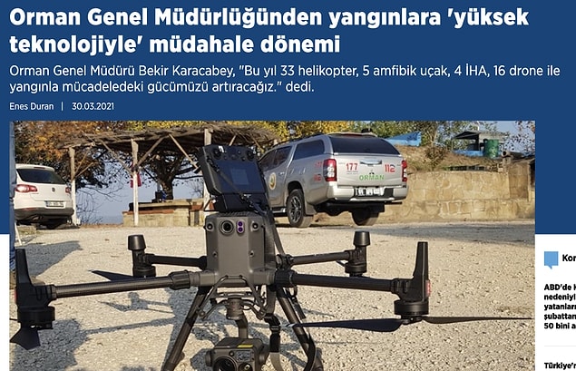 4. 2021'in Mart ayında yapılan Anadolu Ajansı haberine göre bu yıl yangınla mücadelede gücümüzü oldukça yükseltmiştik.