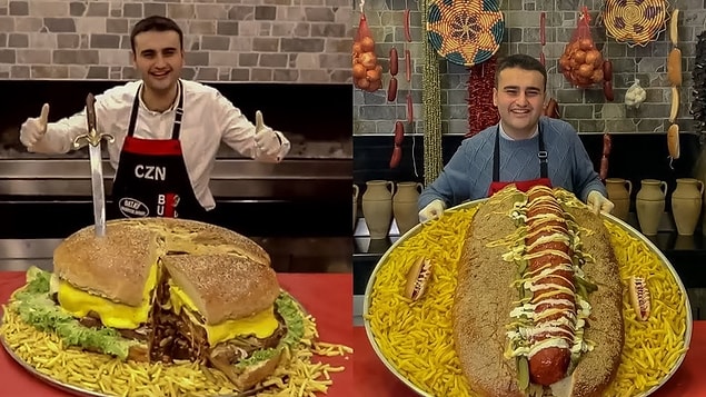 Biz kendisini her ne kadar devasa yemekleri,