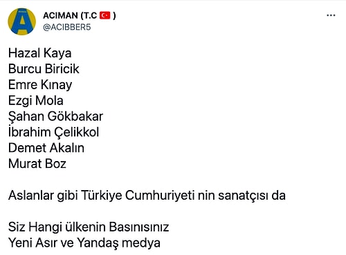 Yeni Asır Gazetesinin #HelpTurkey Paylaşımı Yapan Ünlüleri Maksat Gösterdiği Manşeti Reaksiyonların Odağında