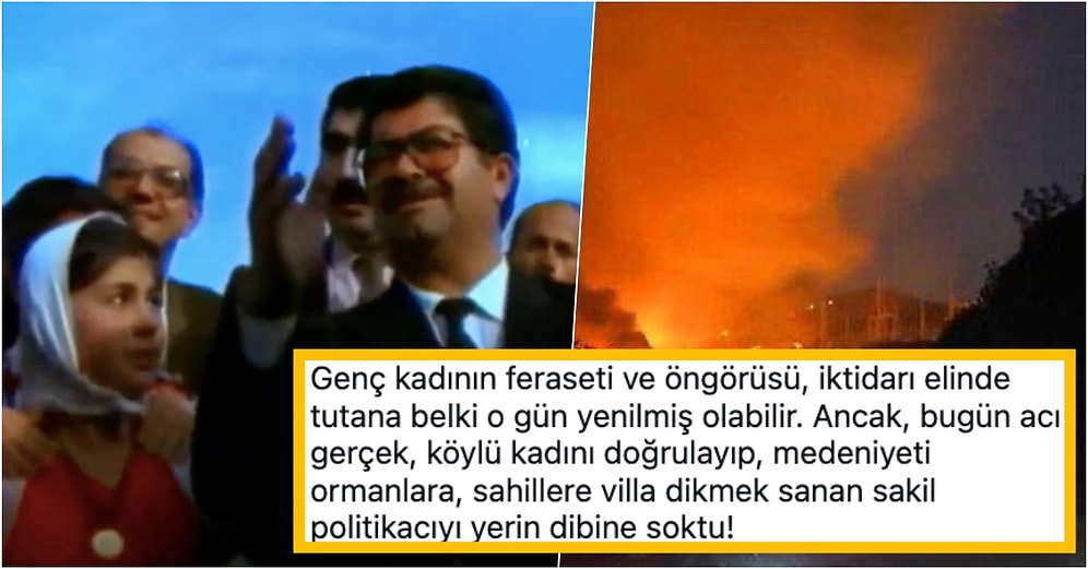 Yanan Kemerköy Termik Santrali'nin Yapılmasını İstemeyen Köylülerle Konuşan Özal’ın Görüntüleri Gündemde