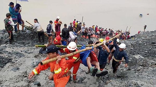 9. Myanmar'ın yeşim madeninde yaşanan heyelan sonucu 162 kişi hayatını kaybetti.