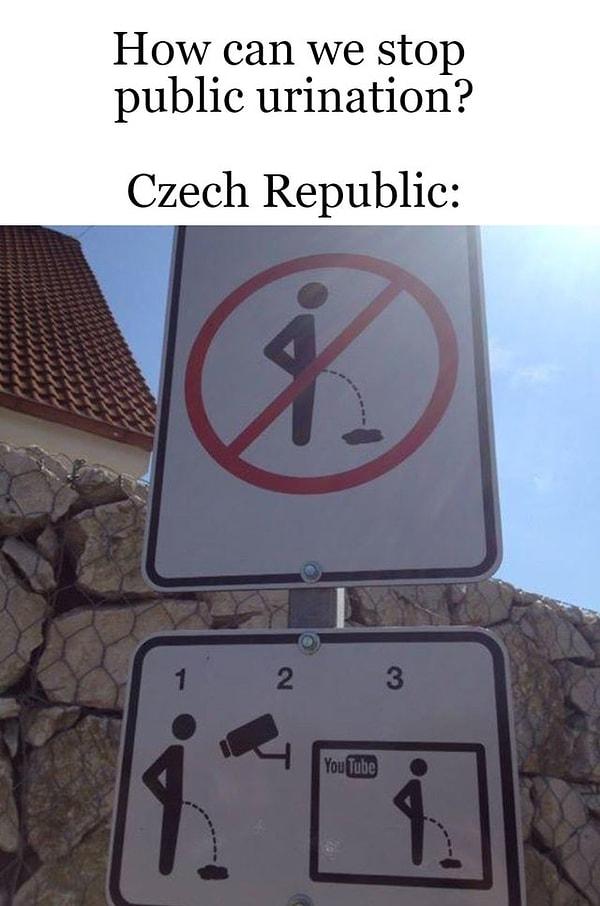 17. "Halka açık alanlarda işemeyi nasıl durdurabiliriz?    /    Çek Cumhuriyeti: "