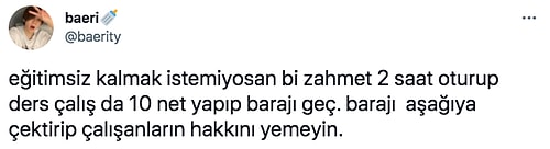 YKS'de Baraj Altında Kalan 1 Milyon Öğrenciden Biri Olduğunu Söyleyen Kullanıcının Reaksiyon Çeken Paylaşımı