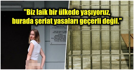Rusya'da Tutuklanan Protestoculara Destek Vermek İçin Pantolonunu İndiren Aktivist Hapis Cezası Aldı!