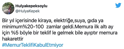 Memurlar Hükümetin Artırım Teklifine Reaksiyon Gösterdi: #MemurTeklifiKabulEtmiyor