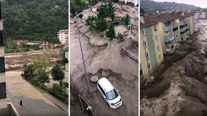 Kastamonu'da Yaşanan Sel Felaketinin Boyutunu Gözler Önüne Seren Dehşet Görüntüler