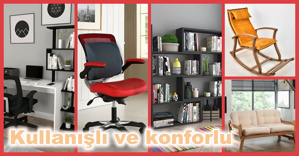 Konforlu Bir Çalışma Alanı Yaratmanıza Yardımcı Olacak Mobilyalar ve Dekoratif Ürünler