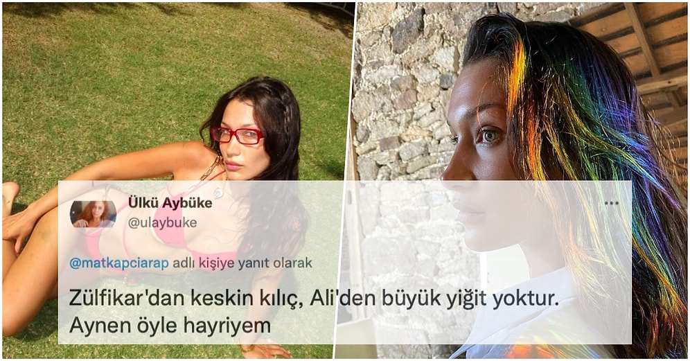 Dünyaca Ünlü Model Bella Hadid'in Zülfikar Kılıçlı Hz.Ali Paylaşımı Gündeme Oturdu