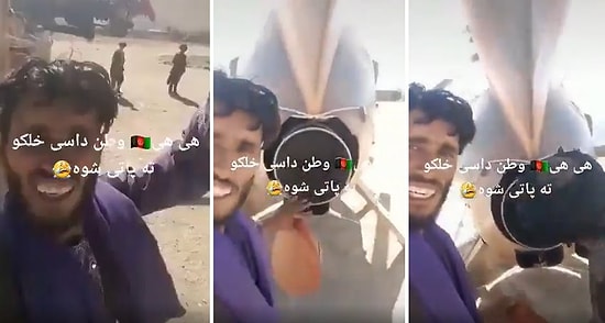 İlk Defa Helikopter Gören Taliban Üyesinin Çektiği TikTok Videosu