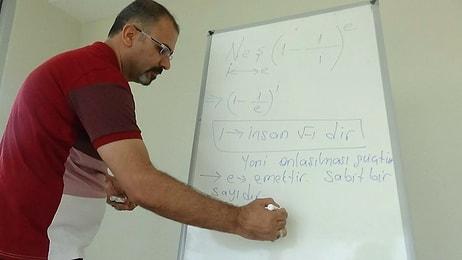 Diyarbakır'da Bir Matematik Öğretmeni: 'Geometride Nokta ve Doğrunun Olduğunu İspatlayana 50 Bin TL'