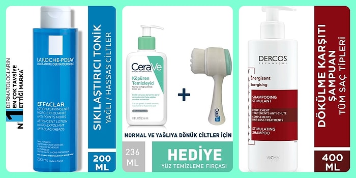 Büyük Ağustos İndiriminden Alabileceğiniz Vichy, La Roche Posay ve CeraVe Markalarının 12 Ürünü