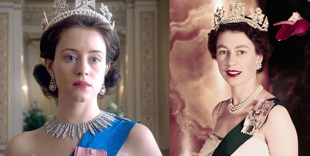 5. İngiliz Kraliyet ailesini konu alan 'The Crown' dizisinde Kraliçe Elizabeth'i başarıyla canlandıran Claire Foy izleyicilerin beğenisini topladı.
