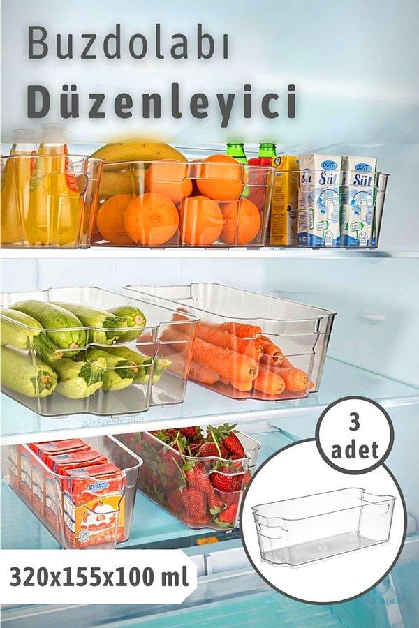 17. Buzdolabı düzeninde en odak parçalar organizerlar.