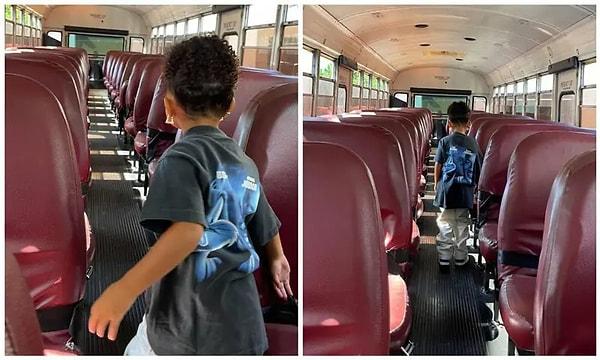 Bu paylaşımı yapan Kylie, 3 yaşındaki Stormi'nin boş okul otobüsündeki fotoğraflarını da storylerinde paylaştı.