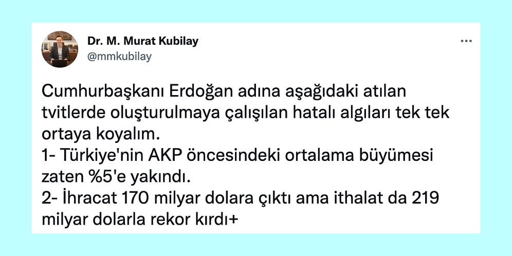 Ekonomist M. Murat Kubilay'ın Hükümetin Ekonomi Algılarını Çürüten Bu Yazısını Okumalısınız