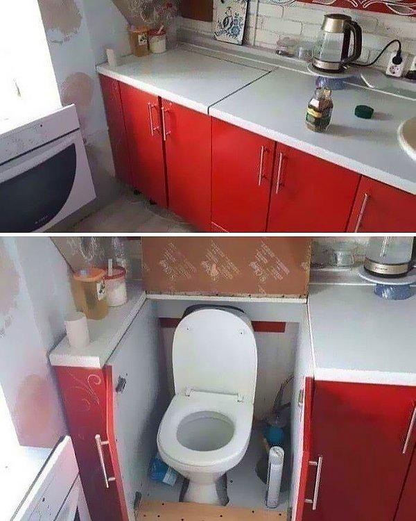 5. Kimin tuvalet için ayrı bir odaya ihtiyacı var ki zaten...