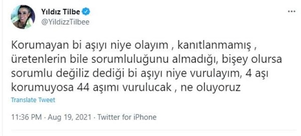 Bir yandan böylesine geniş çaplı bir mücadele varken diğer yandan da aşı karşıtları ve covid aşısına güvenmeyen insanlar panik havası oluşturuyorlar. Bazı insanlar da üretilen argümanlara inanıp aşı olmaktan vazgeçiyor.