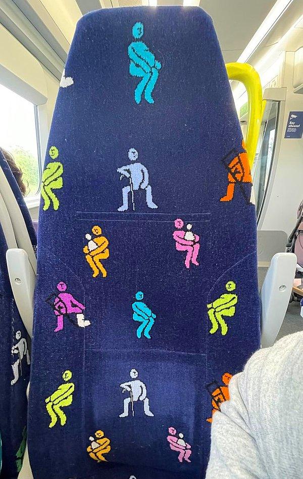 2. İskoçya'da trenlerdeki öncelikli koltuklarda bu koltukları kullanabilecek kişilerin figürleri yer alıyor: