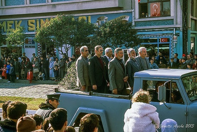 18. Gaziler geçit töreninde, Çanakkale, 1982.